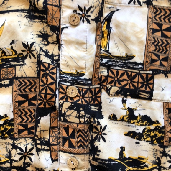 O’Neill Button Down Shirt Fun Tropical Pattern - Picture 4 of 7